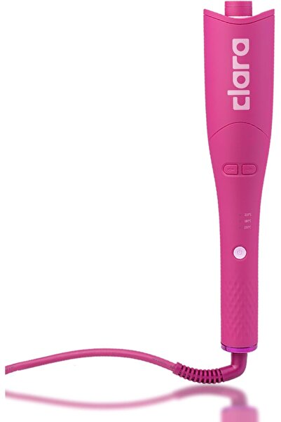Clara Oil-Coated Auto-Curler – Anti-Burn, Tangle-Free, Auto Shut-Off, 3 Heat Settings (Pink)