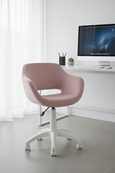 KUZEYSANDALYE Monaco Beyaz Ayaklı Çalışma Sandalyesi Yetişkin ve Çocuk Bilgis...