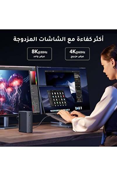 Generic UGREEN Revodok Max 213 13-in-1 Thunderbolt 4 Dock (Dual 4K@60Hz, 90W Charging, 2.5G Ethernet)