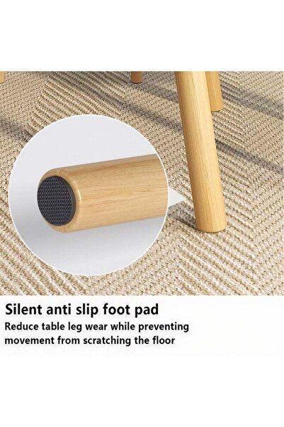 Taimi Black Modern Square Dining Table, Solid Wood for Kitchen, Dining Room, Living Room 80x80x72cm