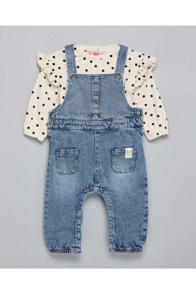 R&B Printed T-Shirt And Dungaree Set