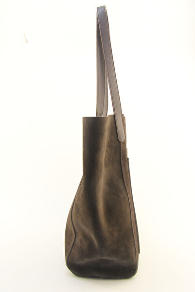 HNB Women's Brown Genuine Suede Leather Hobo Large Shoulder Bag