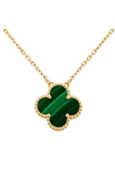 Unika Lanț trifoi cu malachit