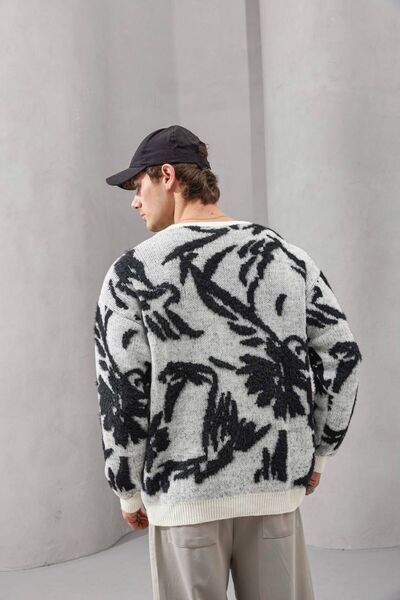 TÜZeMEN Knitted Patterned Premium Cardigan