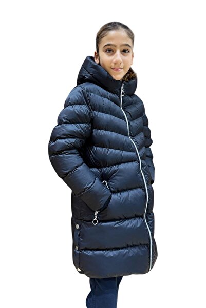 Benittokids Κοριτσίστικο χειμωνιάτικο πουπουλένιο παλτό με κουκούλα 51338