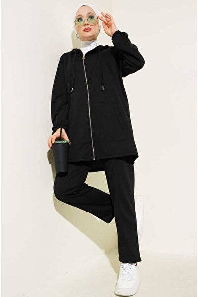 MODA VEDAT Kanguru Pocket K Hooded Double Set