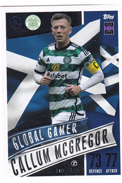 Topps بطولة أبطال الدوري الأوروبي إكسترا 23/24 جلوبال جيمر 215 كالوم مكجريجور