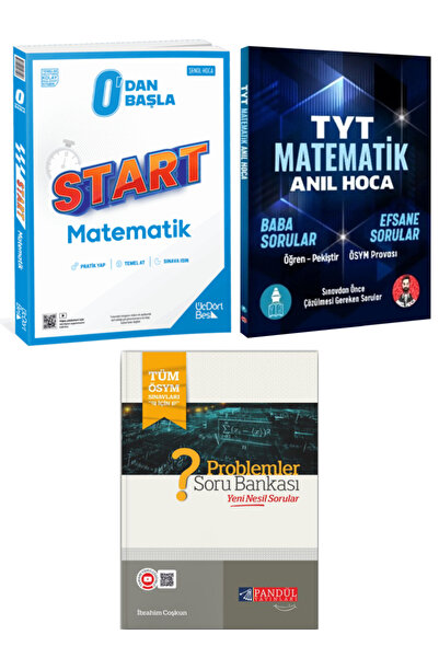 Üç Dört Beş Yayıncılık 0'dan Başla Start Matematik+ TYT Matematik Anıl Hoca+ ...