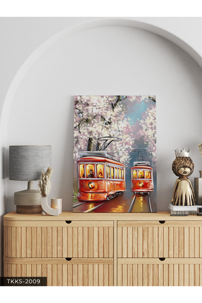 Evinemoda Jednodijelni pejzaž na platnu - Pogled na sliku na platnu