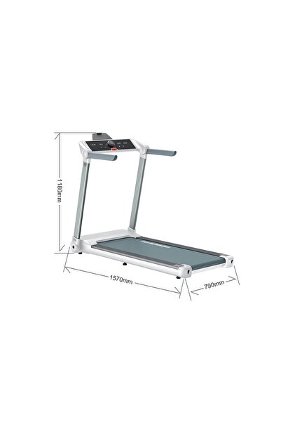 BUNCA 3 HP Foldable Treadmill, Supports 120 kg, Speed 14 km/h, with Headphones, Bluetooth, and Shock Absorbers, 815AK