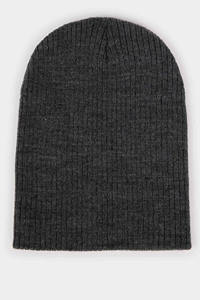 DeFacto R6055Azar211 Anthracite Men's Cotton Beret