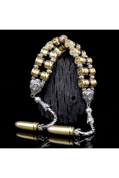 Tesbihsepetim تصميم خاص على شكل رصاصة، 10 قطع من مسبحة زازا المعدنية المصنوعة من الألباكا