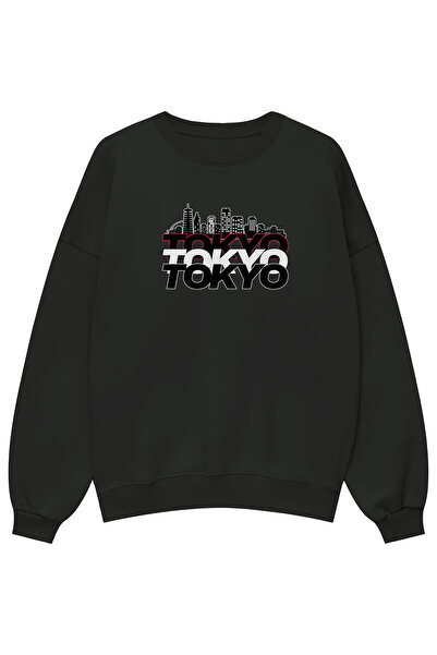Holgim Tokyo Printed Unisex Oversized Sweatshirt