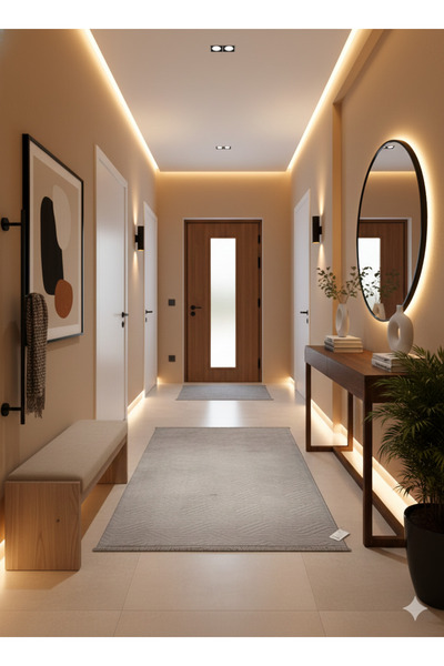 DORA Fendy Altı Kaymaz Taban Koridor Antre Mutfak Balkon Ve Diğer Yaşam Alanları İçin Halı