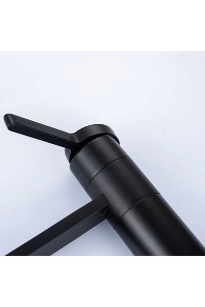 OEM Tias sink faucet, short, countertop/sink mounted, matte black, code 84018S-B