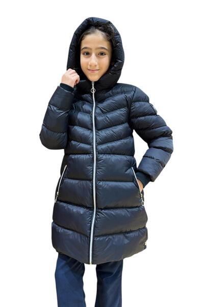 Benittokids Κοριτσίστικο χειμωνιάτικο πουπουλένιο παλτό με κουκούλα 51338