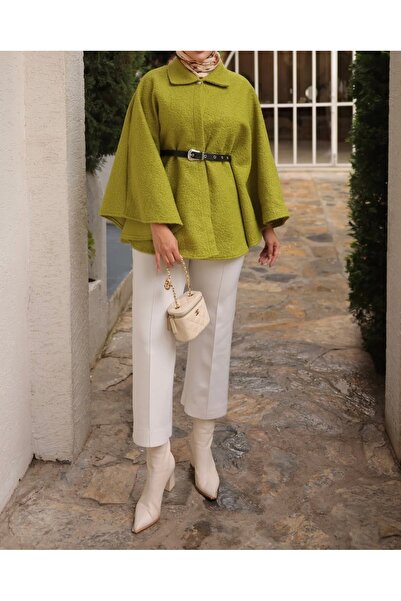 Suedcollection Kemer detaylı panço