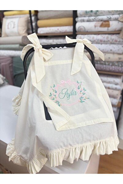 GAYE EV TEKSTİLİ Embroidered Stroller Cover