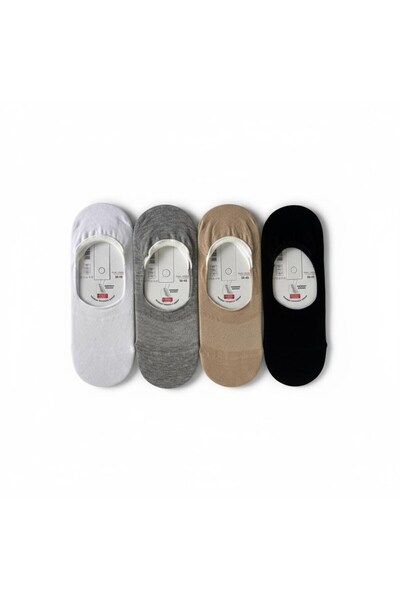 Plus Scorpion Γυναικείες αόρατες κάλτσες μπαλαρίνας μικτών χρωμάτων – Αντιολισθητικές με σιλικόνη, αναπνεύσιμες κάλτσες μπαλαρίνας