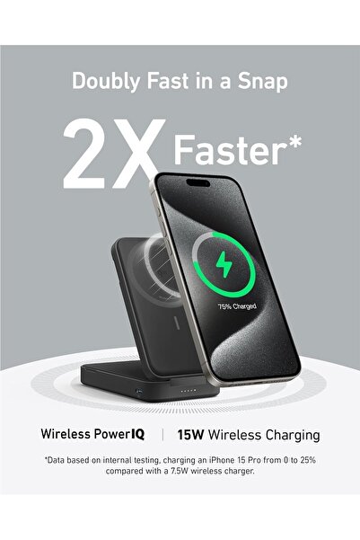 Generic Anker Power Bank, Qi2 Certified 15W MagSafe-Compatible Portable Charger, 6600mAh