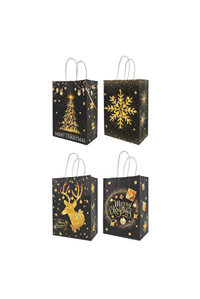 Christmas Magic أكياس نوار لوكس كرافت مقاس 15×8×21 سم، 8 قطع/عبوة