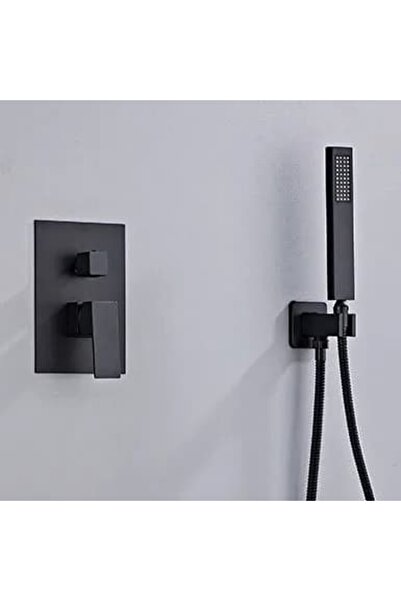 OEM Built-in Shower Set, 3 Functions, Matte Black, 30 x 30 cm