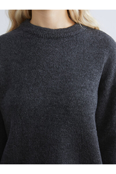 LC Waikiki Xside Anthracite Crew Neck Women's Knitwear Sweater