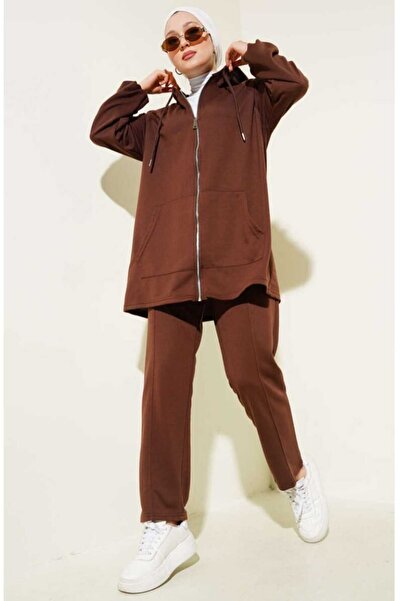 MODA VEDAT Kanguru Pocket K Hooded Double Set