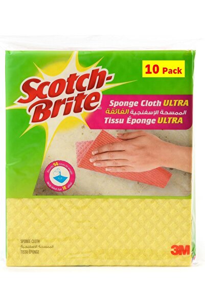 Generic Scotch-Brite Multi-Purpose Sponge Cloth Wipe ULTRA - 10 cloths/pack