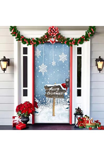 PROMISEBACKDROP2 190X75Cm Elastic Door Decoration, Fabric Door Dressing, Chri...