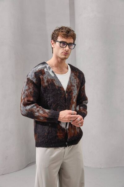 TÜZeMEN Knitted Patterned Premium Cardigan