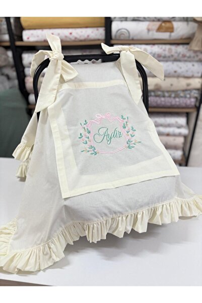 GAYE EV TEKSTİLİ Embroidered Stroller Cover