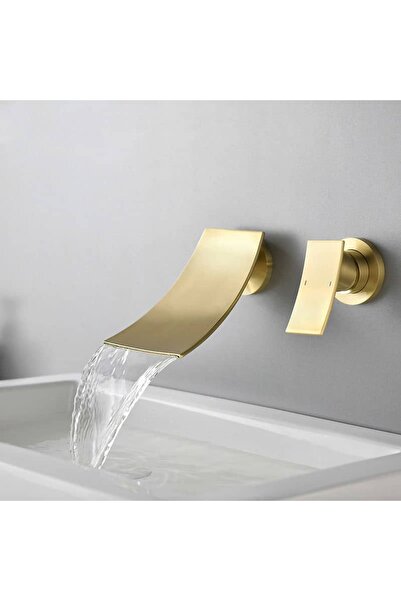 OEM Built-in washbasin faucet, ArcGlow, polished gold, code 8026
