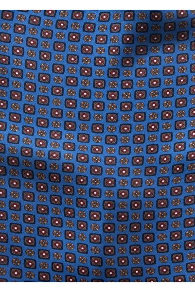 Codan Eșarfă de mătase căptușită cu ornamente (albastru)