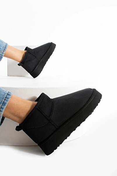 Dadak's Mini Short Thick Sole Women's Boots with Wool Inside