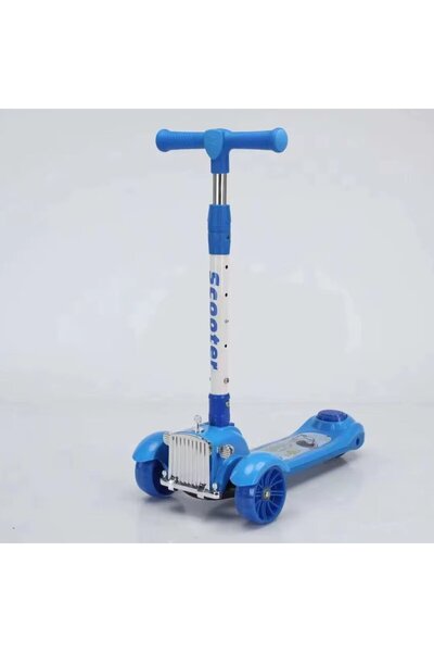 Generic Children's three-wheel scooter with sporty design and attractive colors for safe and fun movement