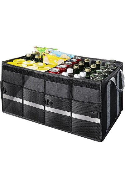 Baseus صندوق تخزين سيارة من سلسلة OrganizeFun سعة 60 لترًا باللون الأسود