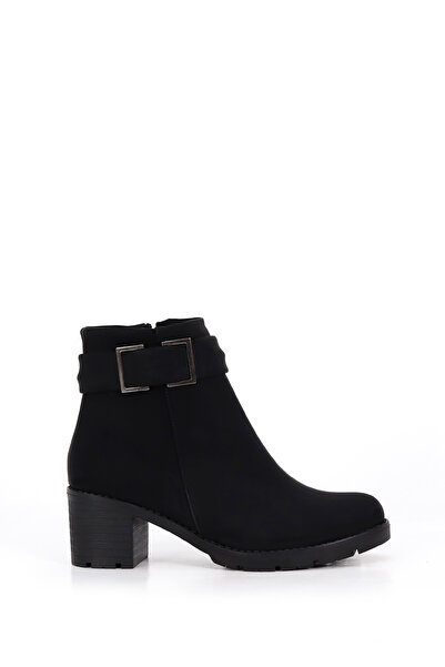 Mamito Ayakkabı Bln 703 Side Buckle Detail Mid Heel Boots