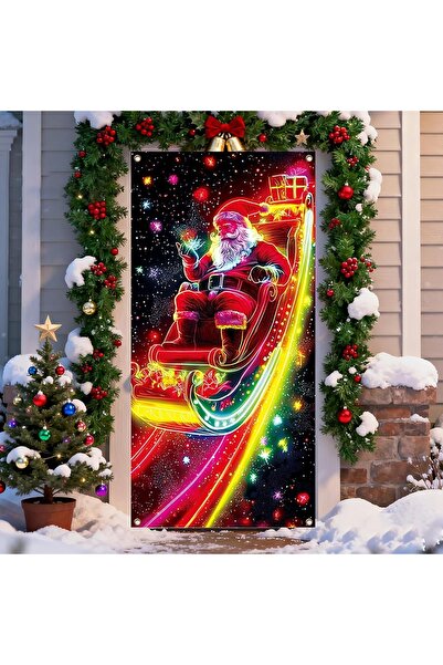 PROMISEBACKDROP2 190X75Cm Elastic Door Decoration, Fabric Door Dressing, Chri...