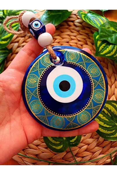 Rosso Levanto 10 cm șnur decorativ cu model, sticlă cu ochiul rău, mărgea cu ...