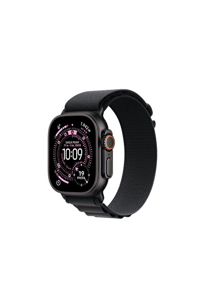 Apple MF0Q4TU/A Watch Ultra 3 GPS + Cellular 49mm Black Titanium Case with Black Alpine Loop - Smal