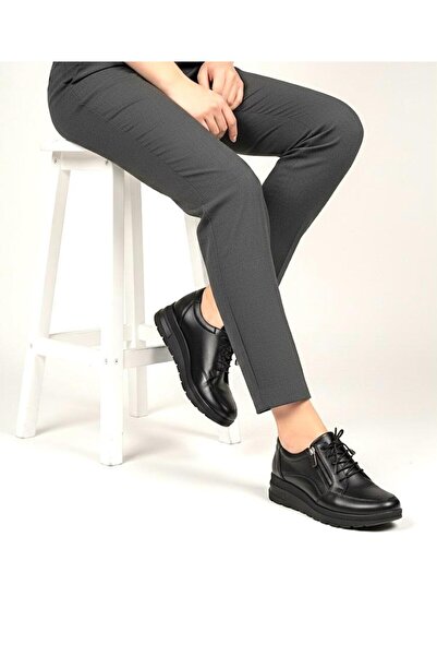 MİRATERLİK ORTOPEDİK TERLİK VE AYAKKABI Mira Orthopedic Women's Leather Shoes Are Suitable for Heel Spurs and Feet with Corns.