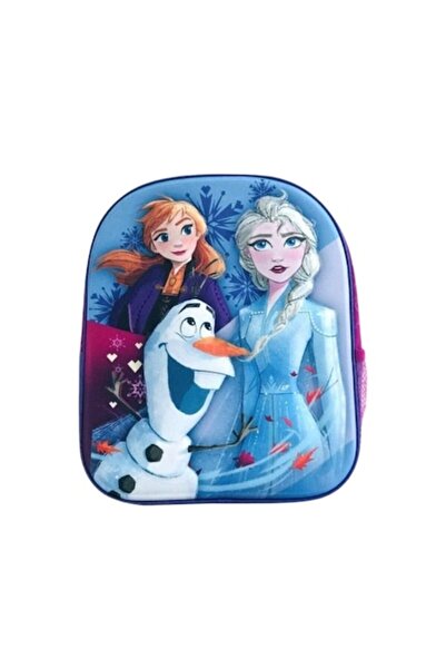 Disney Ghiozdan 3D Frozen pentru gradinita, Ana, Elsa si Olaf, multicolor, 32 cm
