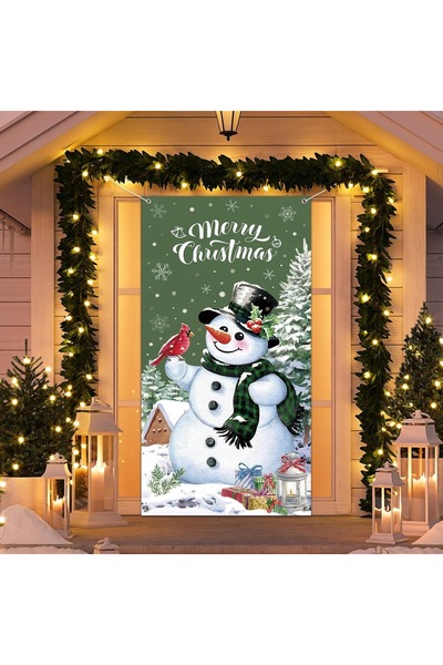 PROMISEBACKDROP2 190X75Cm Elastic Door Decoration, Fabric Door Dressing, Chri...