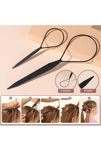 Generic Elastic Hair Bands & Hair Loop Styling Tool Set, 2000pcs