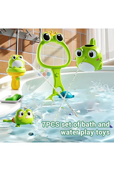 Vinnatsu 5-piece Turtle and Duck Bath Toys for Toddlers Ages 1-3