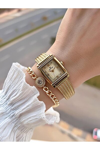 Daniel Klein 2 Years Warranty Mesh Cord 3 Atm Water Resistant Women Wristwatch+Bracelet F.Z.10970.3