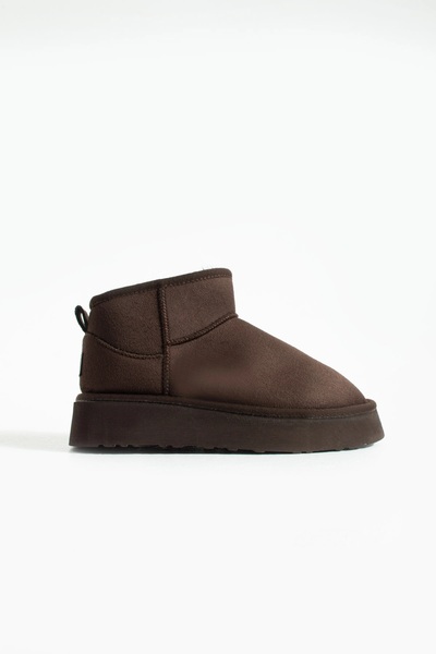 Dadak's Mini Short Thick Sole Women's Boots with Wool Inside