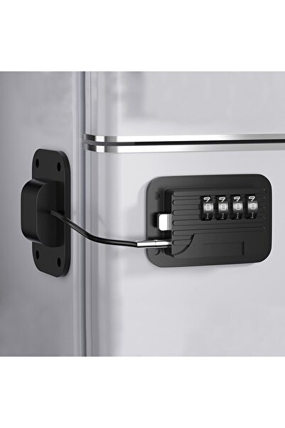 Generic قفل باب الثلاجة والفريزر من ميكاكوز بكلمة مرور، مقاوم للأطفال، لا يحت...
