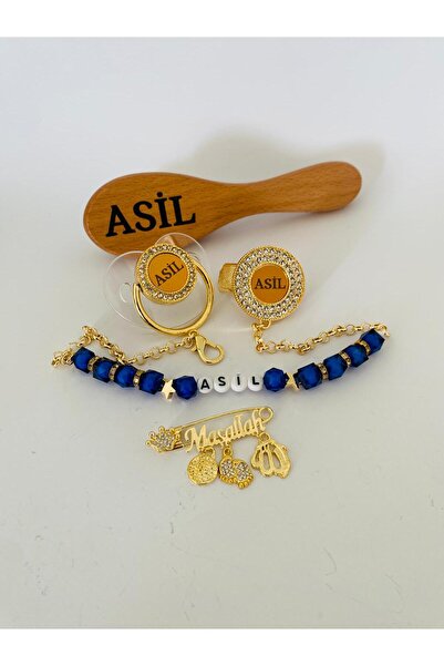 LİFİİ KİŞİYE ÖZEL TASARIMLI İSİMLİ-ŞEFFAF EMZİK-EMZİK ASKISI ZİNCİRİ-BEBEK YA...